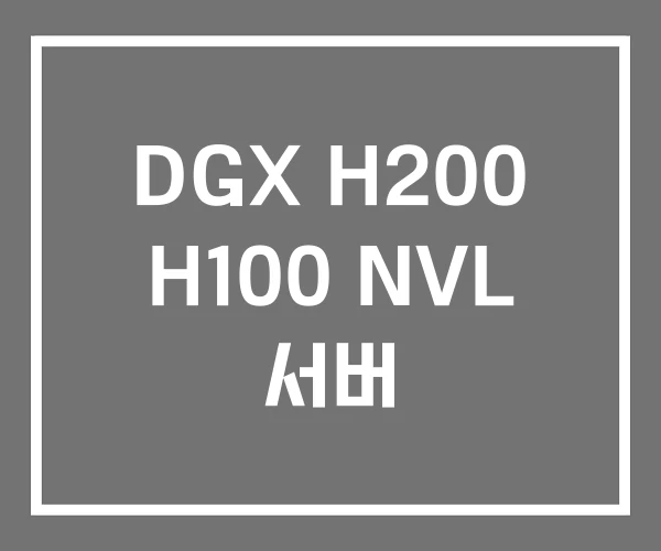 DGX H200 H100 NVL 서버
