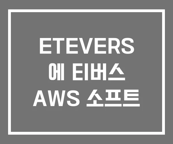 ETEVERS 에 티버스 AWS 소프트 ETEVERS 에 티버스 AWS 소프트