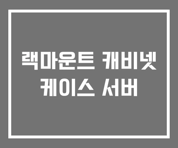 랙마운트 캐비넷 케이스 서버 랙마운트 캐비넷 케이스 서버
