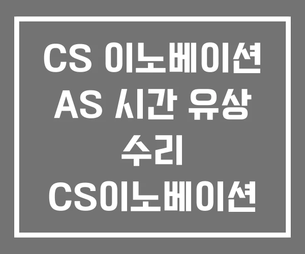 CS 이노베이션 AS 시간 유상 수리 CS이노베이션 CS 이노베이션 AS 시간 유상 수리 CS이노베이션