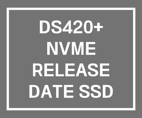 DS420+ NVME RELEASE DATE SSD DS420+ NVME RELEASE DATE SSD