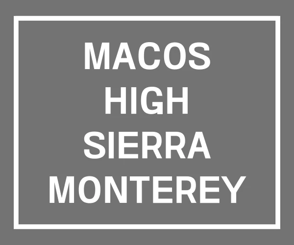 MACOS HIGH SIERRA MONTEREY 다운로드 MACOS HIGH SIERRA MONTEREY 다운로드