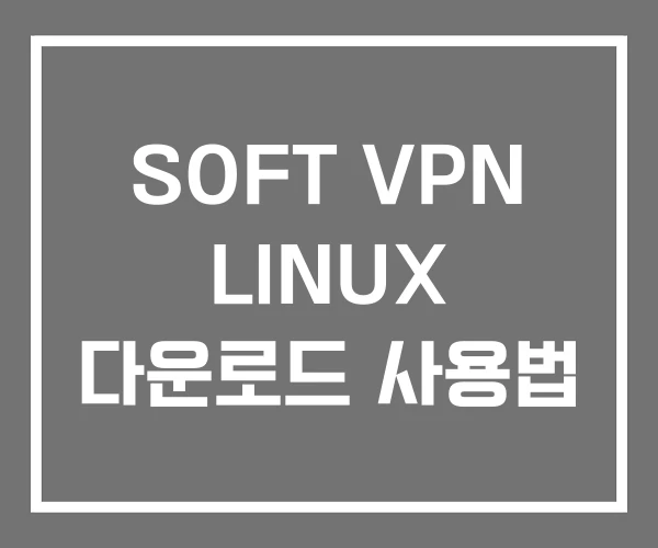 SOFT VPN LINUX 다운로드 사용법