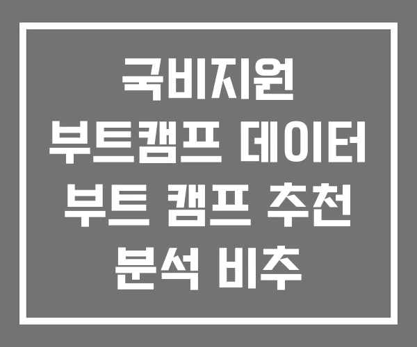 국비지원 부트캠프 데이터 부트 캠프 추천 분석 비추 국비지원 부트캠프 데이터 부트 캠프 추천 분석 비추
