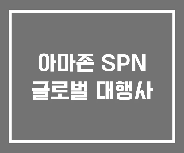 아마존 SPN 글로벌 대행사 아마존 SPN 글로벌 대행사