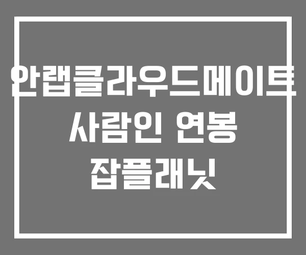 안랩클라우드메이트 사람인 연봉 잡플래닛 안랩클라우드메이트 사람인 연봉 잡플래닛